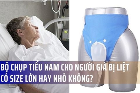 Bộ chụp tiểu nam cho người già bị liệt có size lớn hay nhỏ không?