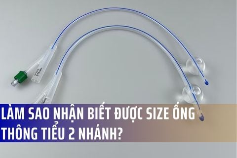 Làm sao để biết được size ống thông tiểu 2 nhánh?