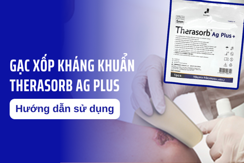 Hướng dẫn sử dụng Gạc xốp bạc kháng khuẩn Therasorb Ag Plus