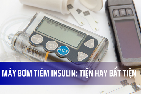 Máy bơm tiêm insulin tự động: Tiện và không tiện