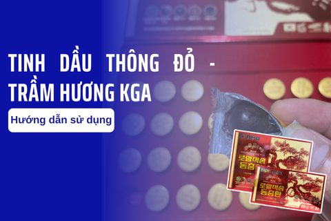 Hướng dẫn sử dụng tinh dầu Thông Đỏ - Trầm Hương KGA