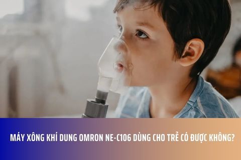 Máy xông khí dung Omron NE-C106 dùng cho trẻ có được không?