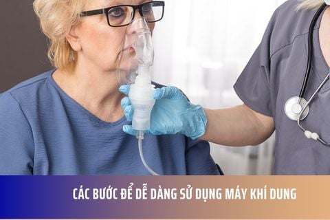 Các bước để dễ dàng sử dụng máy khí dung