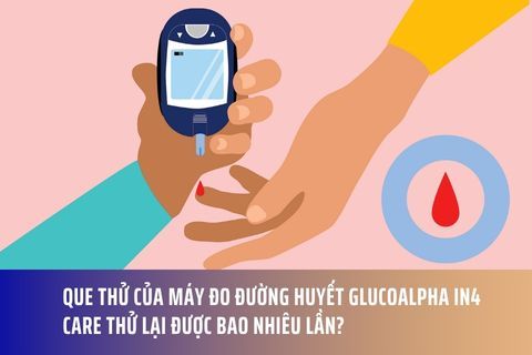 Que thử của máy đo đường huyết GlucoAlpha IN4 Care thử lại được bao nhiêu lần?