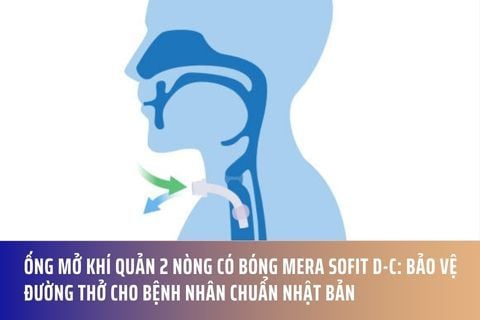 Ống Mở Khí Quản 2 Nòng Có Bóng MERA Sofit D-C: Bảo Vệ Đường Thở Cho Bệnh Nhân Chuẩn Nhật Bản