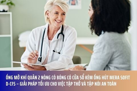 Ống mở khí quản 2 nòng có bóng có cửa sổ kèm ống hút Mera Sofit D-CFS – Giải pháp tối ưu cho việc tập thở và tập nói an toàn