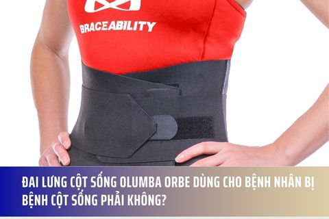 Đai lưng cột sống Olumba Orbe dùng cho bệnh nhân bị bệnh cột sống phải không?
