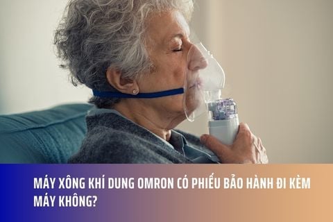 Máy xông khí dung Omron có phiếu bảo hành đi kèm máy không?