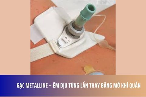 Gạc Metalline – Êm dịu từng lần thay băng mở khí quản