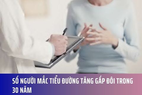 Số người mắc tiểu đường tăng gấp đôi trong 30 năm