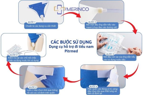 Dụng cụ hỗ trợ đi tiểu nam Pitrmed sử dụng như thế nào?