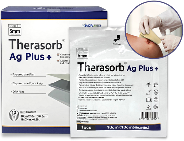 Gạc xốp tẩm bạc kháng khuẩn Therasorb Ag Plus: Giải pháp cho vết thương nhiễm trùng