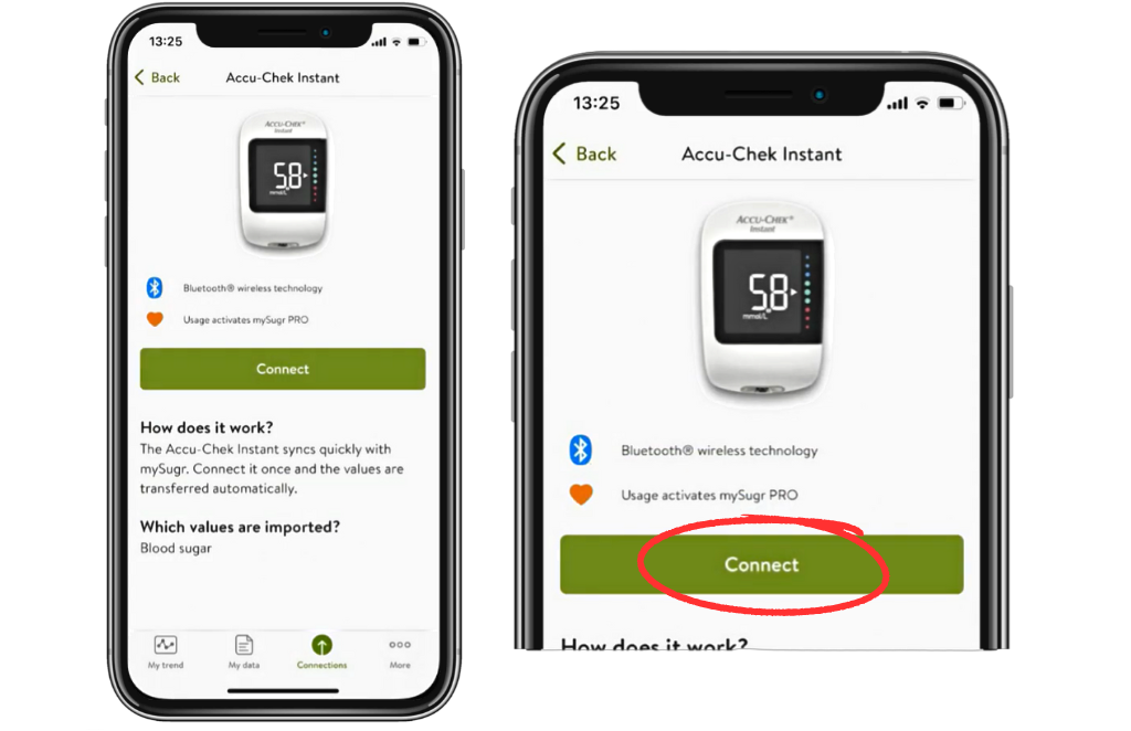 Hướng dẫn kết nối Máy đo đường huyết Accu-chek với Ứng dụng quản lý tiểu đường mySugr