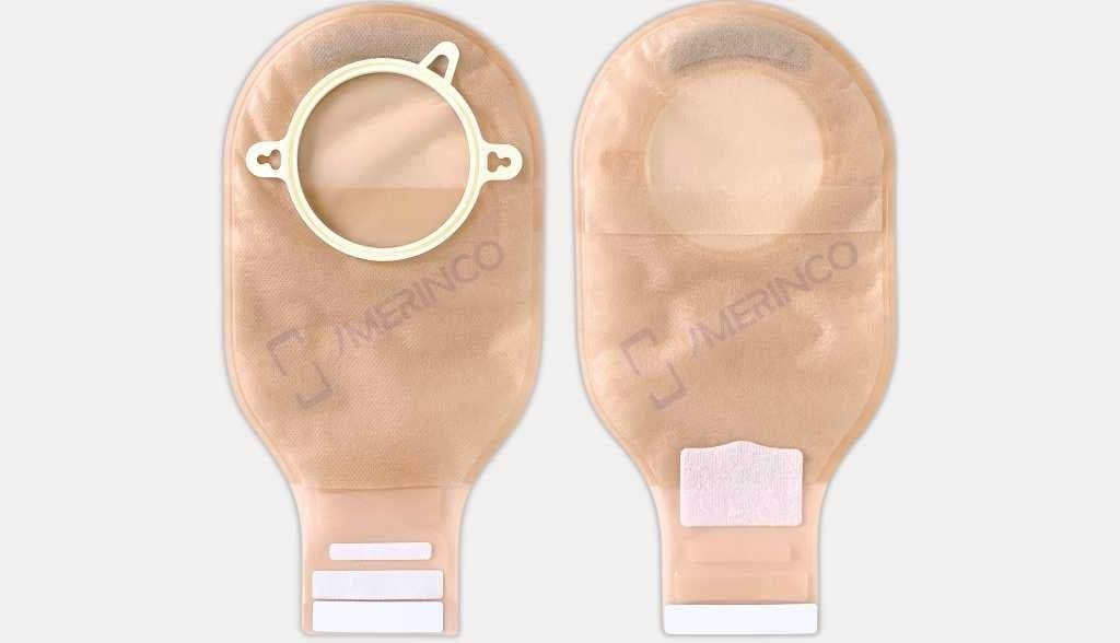 Túi hậu môn nhân tạo HMNT hai mảnh Ostomy Care khóa dán liền