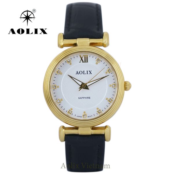 đồng hồ nữ dây da aolix al-1050l