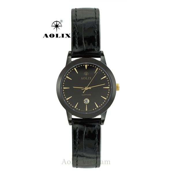 đồng hồ nữ đẹp dây da aolix al-9171l