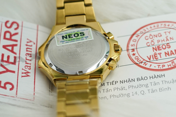 đồng hồ nam chronograph 6 kim neos n-50516m sapphire