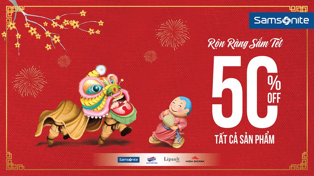 Rộn ràng sắm Tết cùng Samsonite