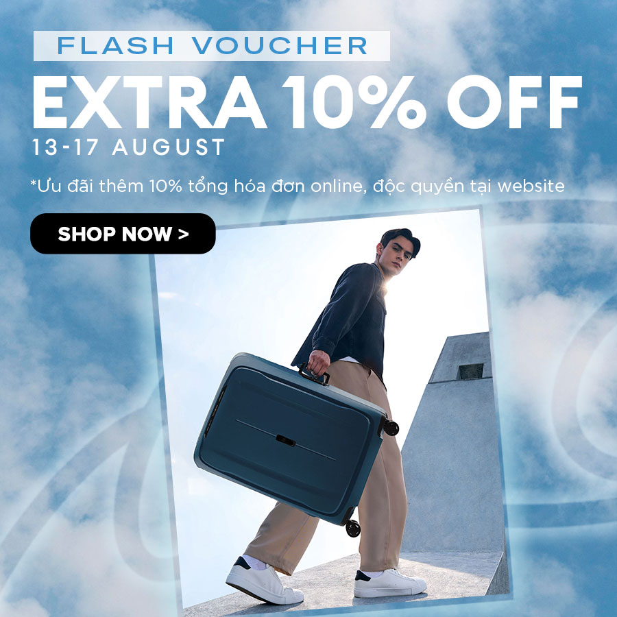 Flash Voucher: Extra 10% Off (13 - 17/08/2025)