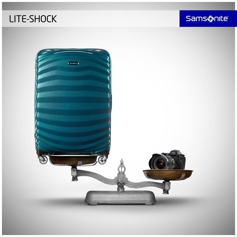 Lite-shock là dòng vali kéo nhẹ nhất của Samsonite