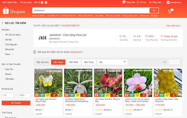 Có nên mua hoa lan trên Shopee? Hãy cùng Cửa Hàng Jack tìm hiểu về các điểm lợi thế của Shopee nhé.