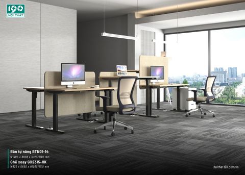 10+ bộ bàn ghế làm việc văn phòng đẹp, tiện dụng 2025