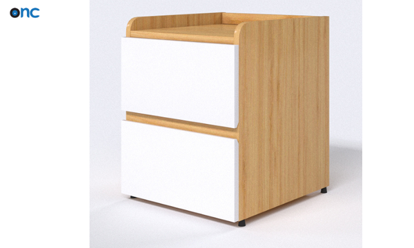 Tab đầu giường gỗ 2 ngăn kéo, dễ dàng kết hợp trong mọi không gian