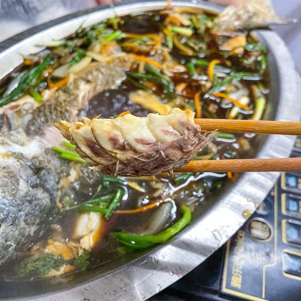 cá sủ hấp xì dầu