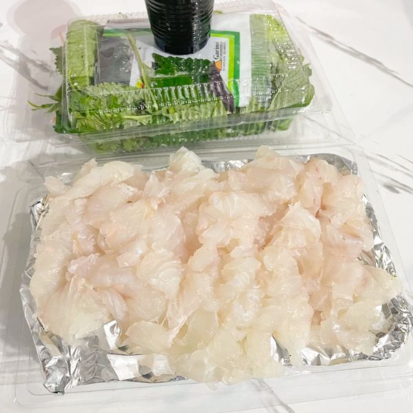 món sashimi cá mú đỏ