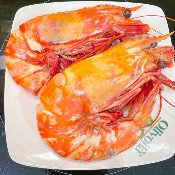 tôm sú hổ hấp sả