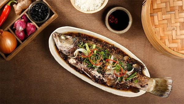 cá chẽm hấp