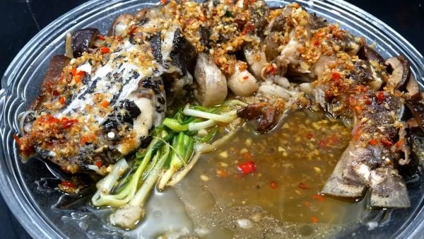 cá lăng hấp xì dầu