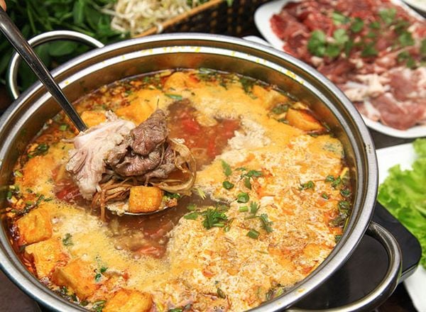 lẩu riêu cua bắp bò