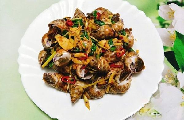 ốc hương xào sả ớt