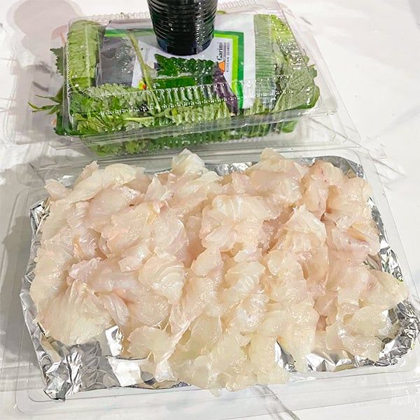 sashimi cá mú đỏ