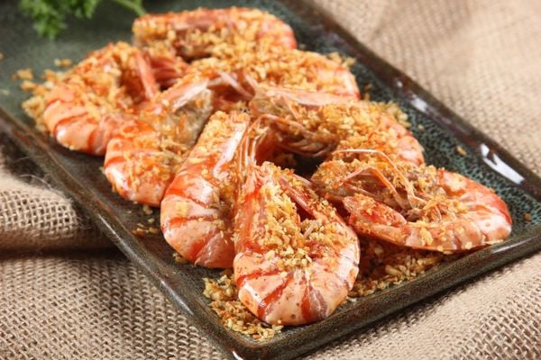 tôm sú cháy tỏi