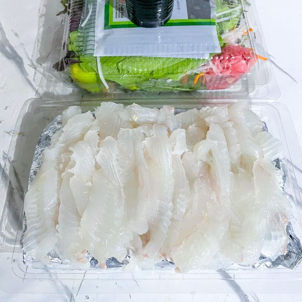sashimi cá bơn vàng