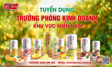 DOVECO Tuyển dụng vị trí Trưởng Phòng Kinh Doanh KV Miền Nam