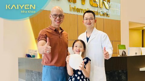 Điều gì khiến bé Victoria - Con gái của ca sĩ Phan Đinh Tùng háo hức đến khám răng tại KAIYEN?