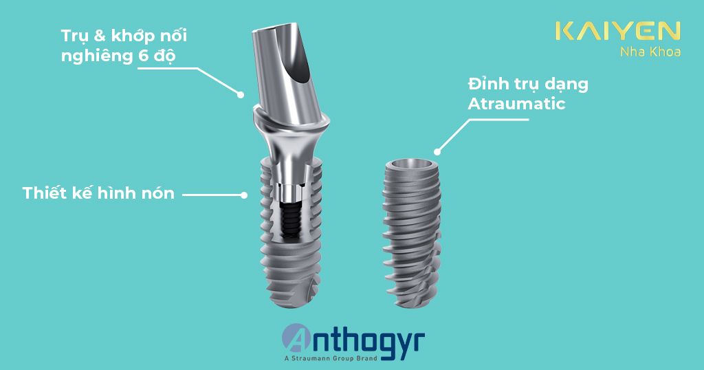 Thiết kế trụ tối ưu, giúp mang lại độ sát khít tuyệt đối