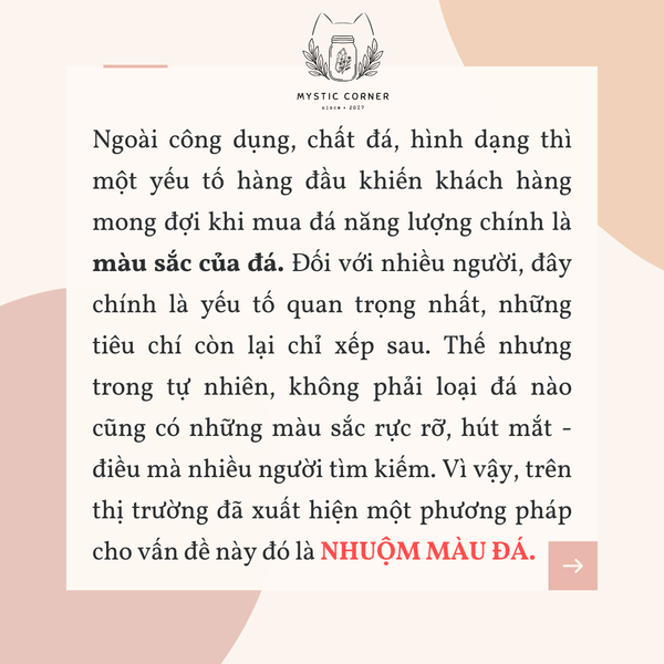 ĐÁ NHUỘM MÀU CÓ PHẢI ĐÁ GIẢ?