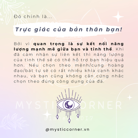 CHỌN ĐÁ THEO CÔNG DỤNG HAY TRỰC GIÁC?