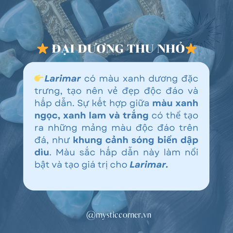 LARIMAR - VÌ SAO LẠI ĐẮT?