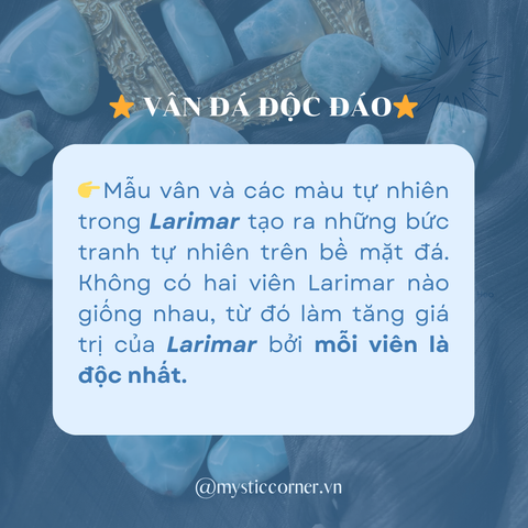 LARIMAR - VÌ SAO LẠI ĐẮT?