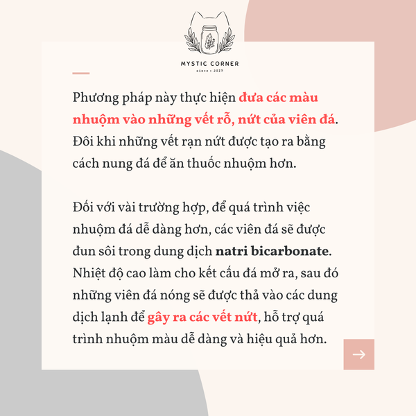 ĐÁ NHUỘM MÀU CÓ PHẢI ĐÁ GIẢ?
