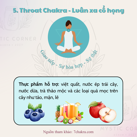 NÊN ĂN GÌ ĐỂ HỖ TRỢ 7 LUÂN XA?