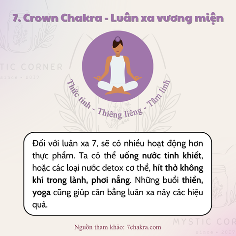 NÊN ĂN GÌ ĐỂ HỖ TRỢ 7 LUÂN XA?