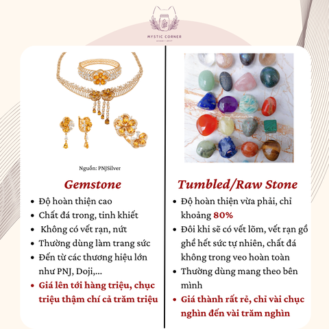 tiêu chuẩn vẻ đẹp của một viên đá