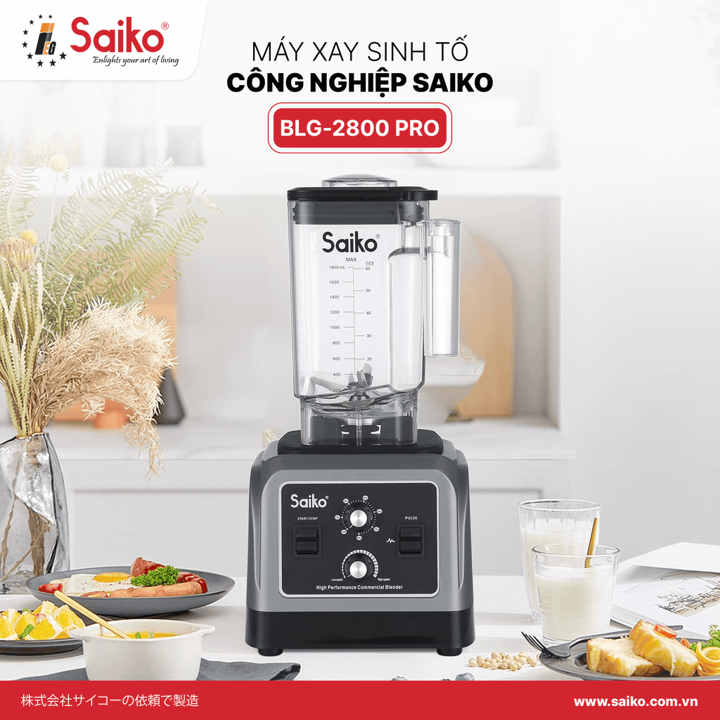 Máy xay sinh tố công nghiệp Saiko BLG-2800 PRO