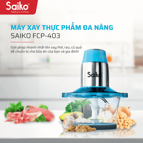 Máy xay thịt thực phẩm đa năng saiko fcp-403